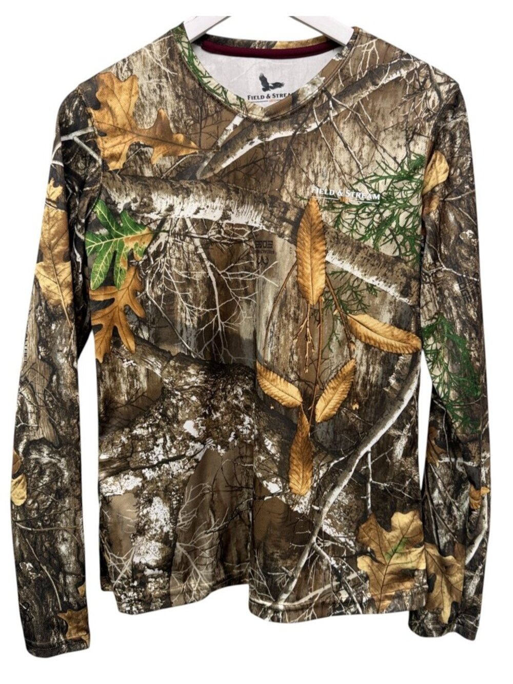 Field & Stream Camo Top Womens Medium RealTree Edge Long Sleeve Stretch Pullover